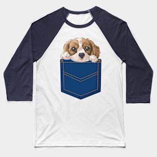 Cute Puppy in Pocket Baseball T-Shirt